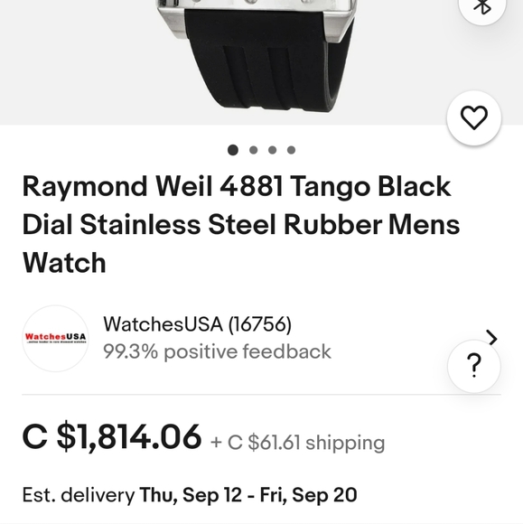 Raymond Weil Tango collection 4881 - Picture 6 of 6